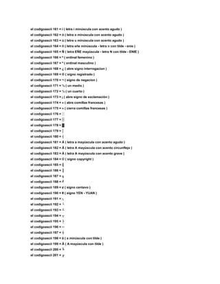 El codigo ascii
