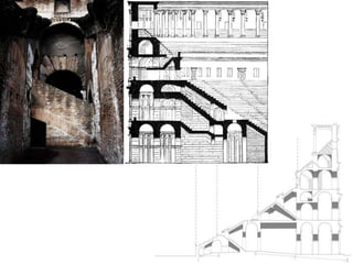 La segunda y tercera arquería se hicieron de ladrillo y concreto y mezclan(alguno más y otros menos) los estilos anteriores.