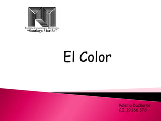 El Color
Valeria Ducharne
C.I. 19.166.378
 