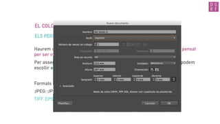 EL COLOR
CARACTERISTIQUES
TO LLUMINOSITAT SATURACIÓ
Les diferents variacions del color des de clar a fosc.
 