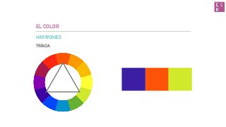 EL COLOR
HARMONIES
TRÍADA
 