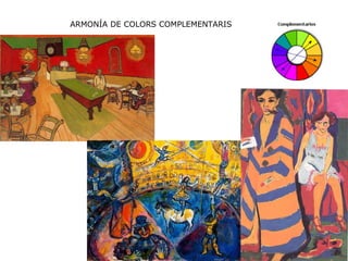 ARMONÍA DE COLORS COMPLEMENTARIS 