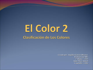 Creado por: Angélica García Olivares. Profesora de NB1 2° Básico – 2009 Saint Mary School Coquimbo - Chile 