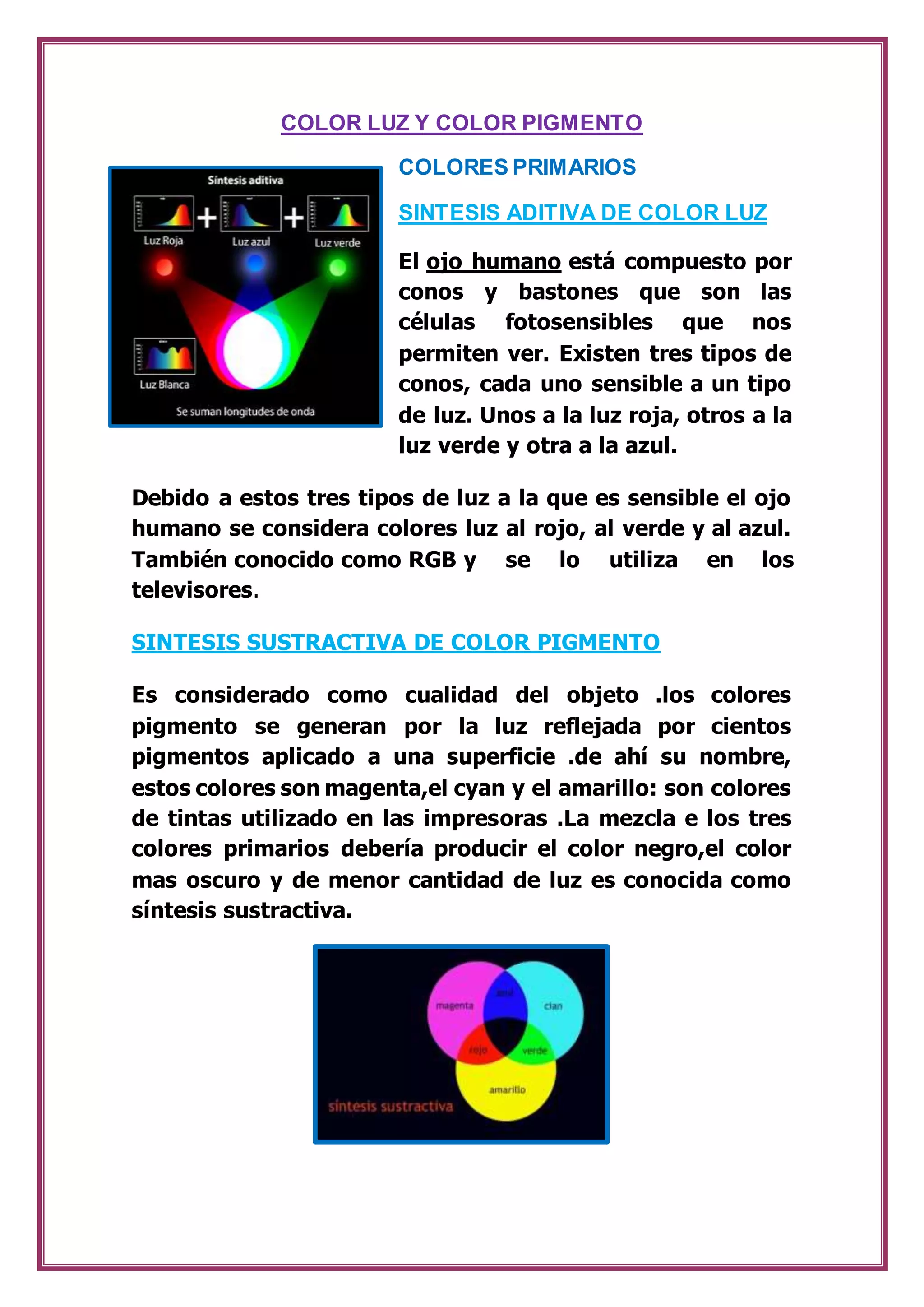 El color y su historia | DOCX