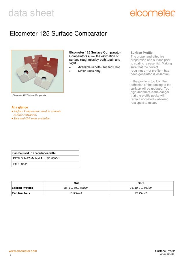 125 surface comparators are extremely durable comparators