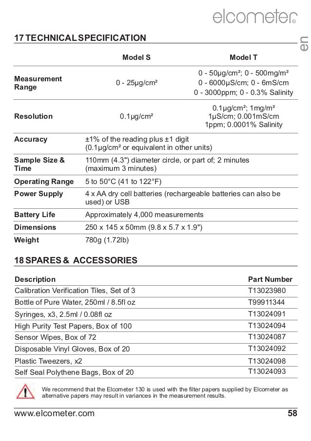 130 Salt Contamination Meter is quickly and accurately meas…