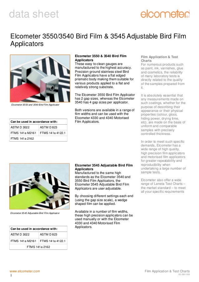 3550 3540 Bird Film Applicators have a flat edged prismatic…