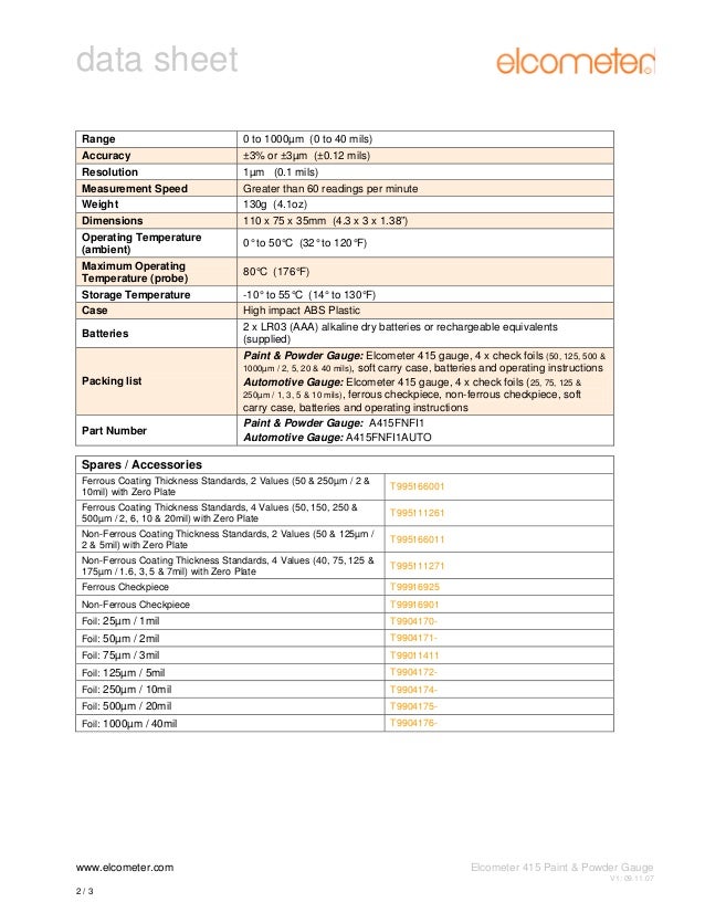 415 Paint Powder Coating Thickness gauge provides a simple,…
