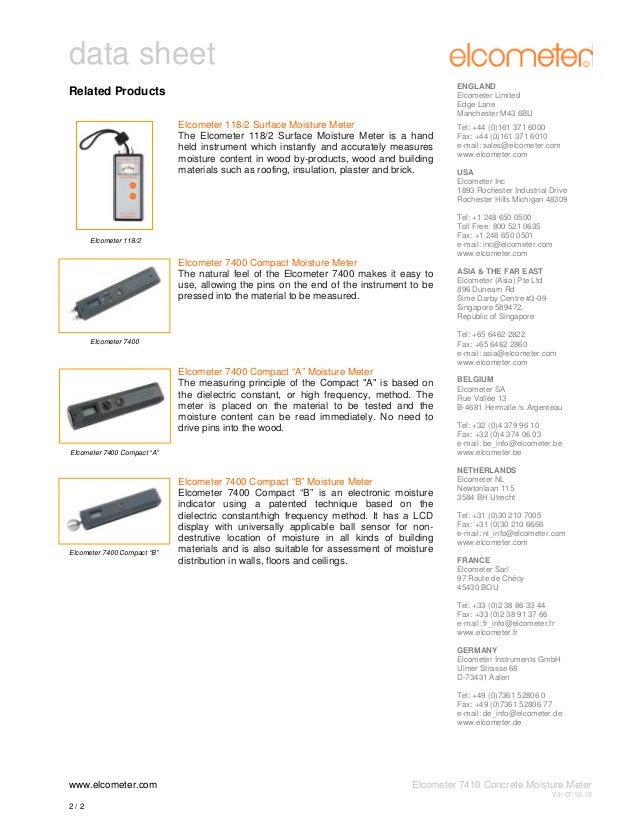 7410 Concrete Moisture Meter is an accurate and easy to use…