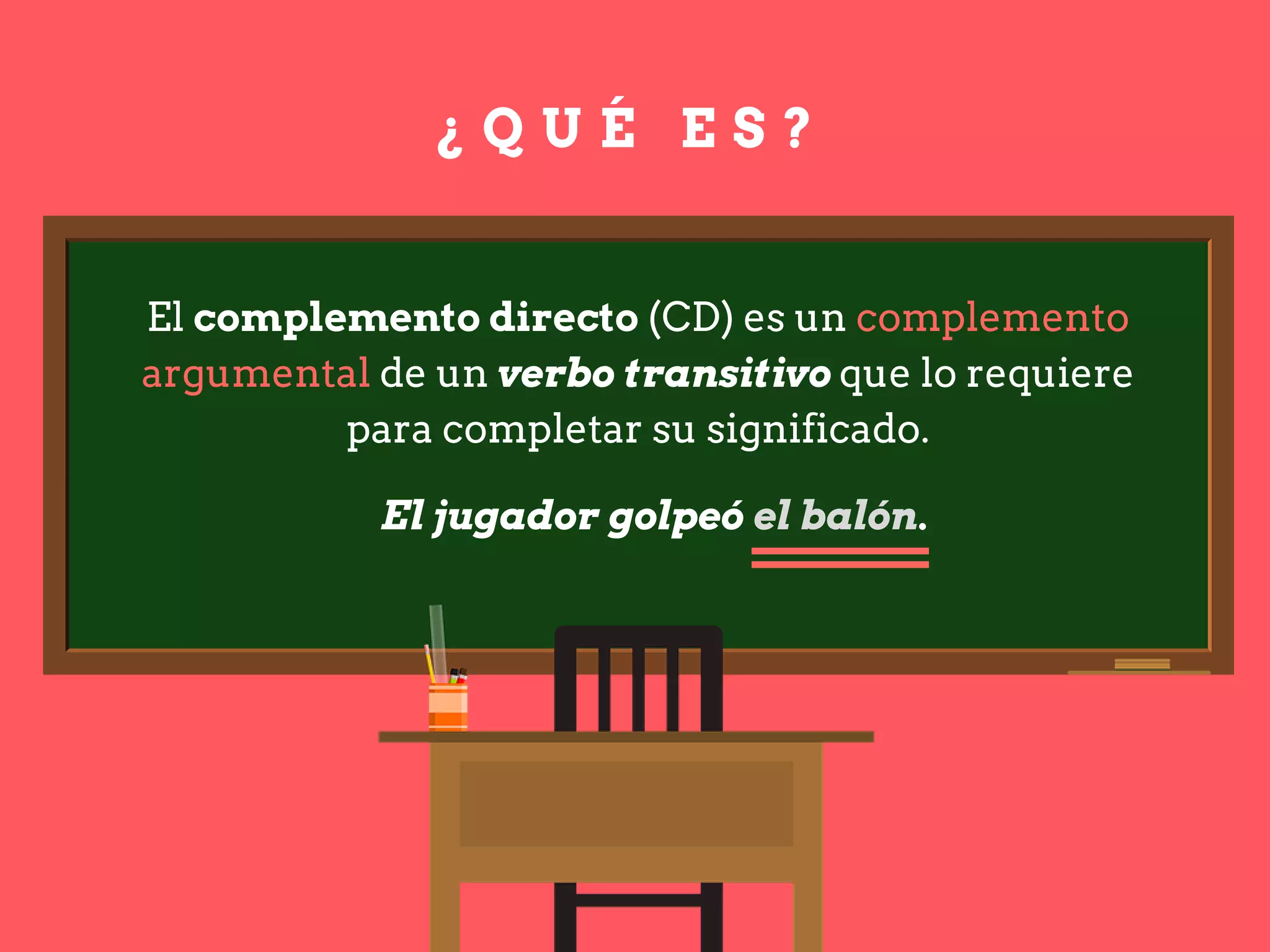 El Complemento Directo. Gramática | PPT