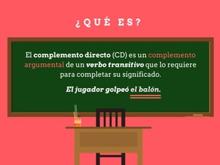 El Complemento Directo. Gramática | PDF