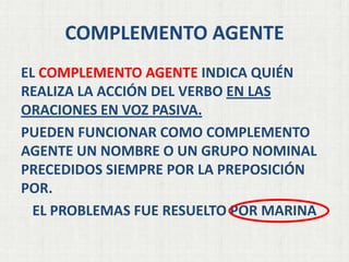 El complemento circunstancial | PPTX