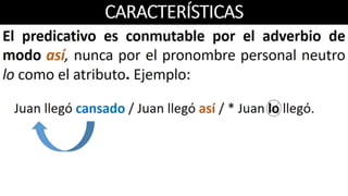 El complemento predicativo