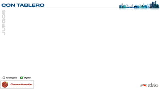 CON TABLERO
JUEGOS
Analógico Digital
Comunicación
 