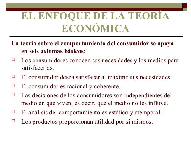 El comportamiento del consumidor