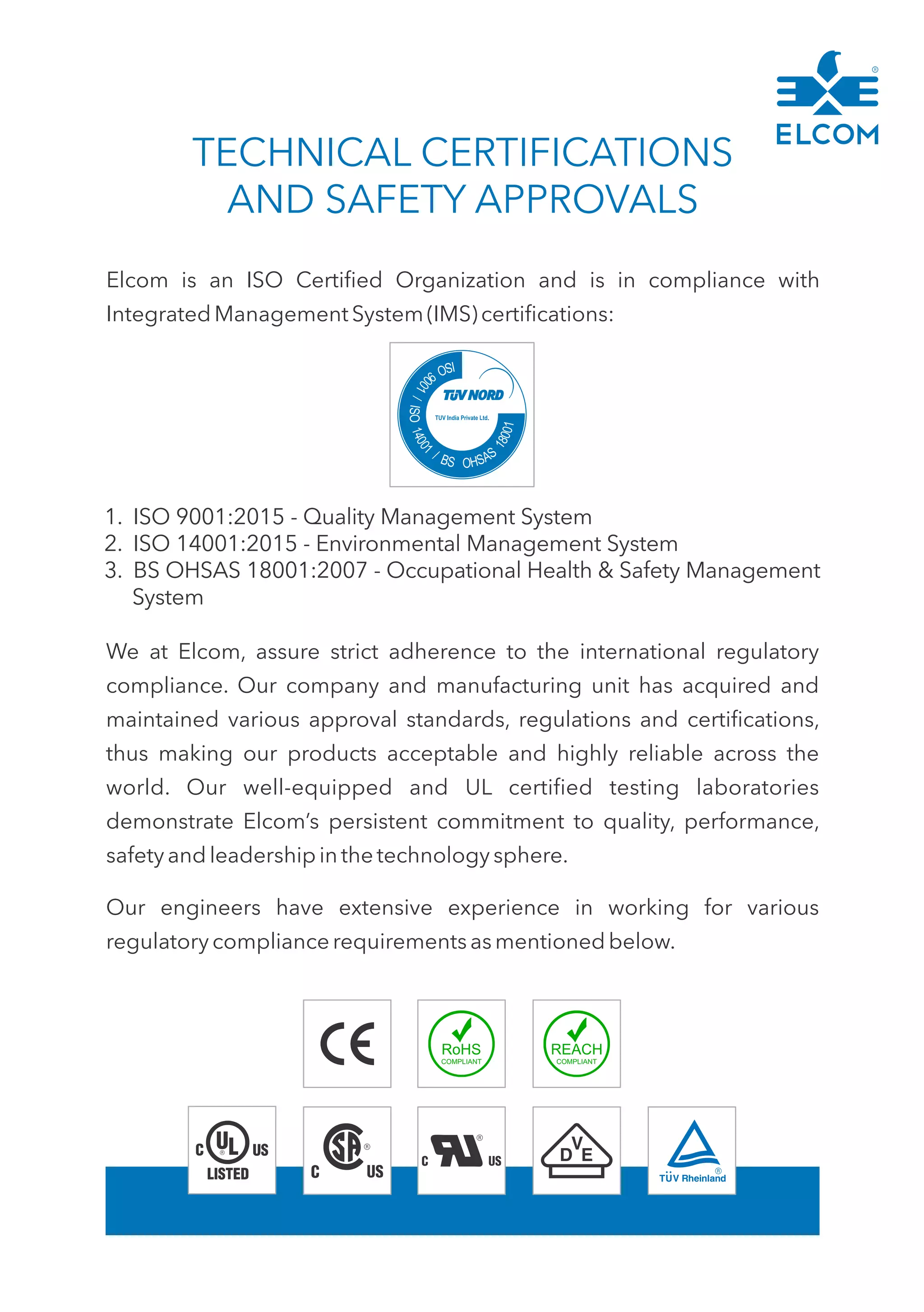 ELCOM INTERNATIONAL Product Family  2020