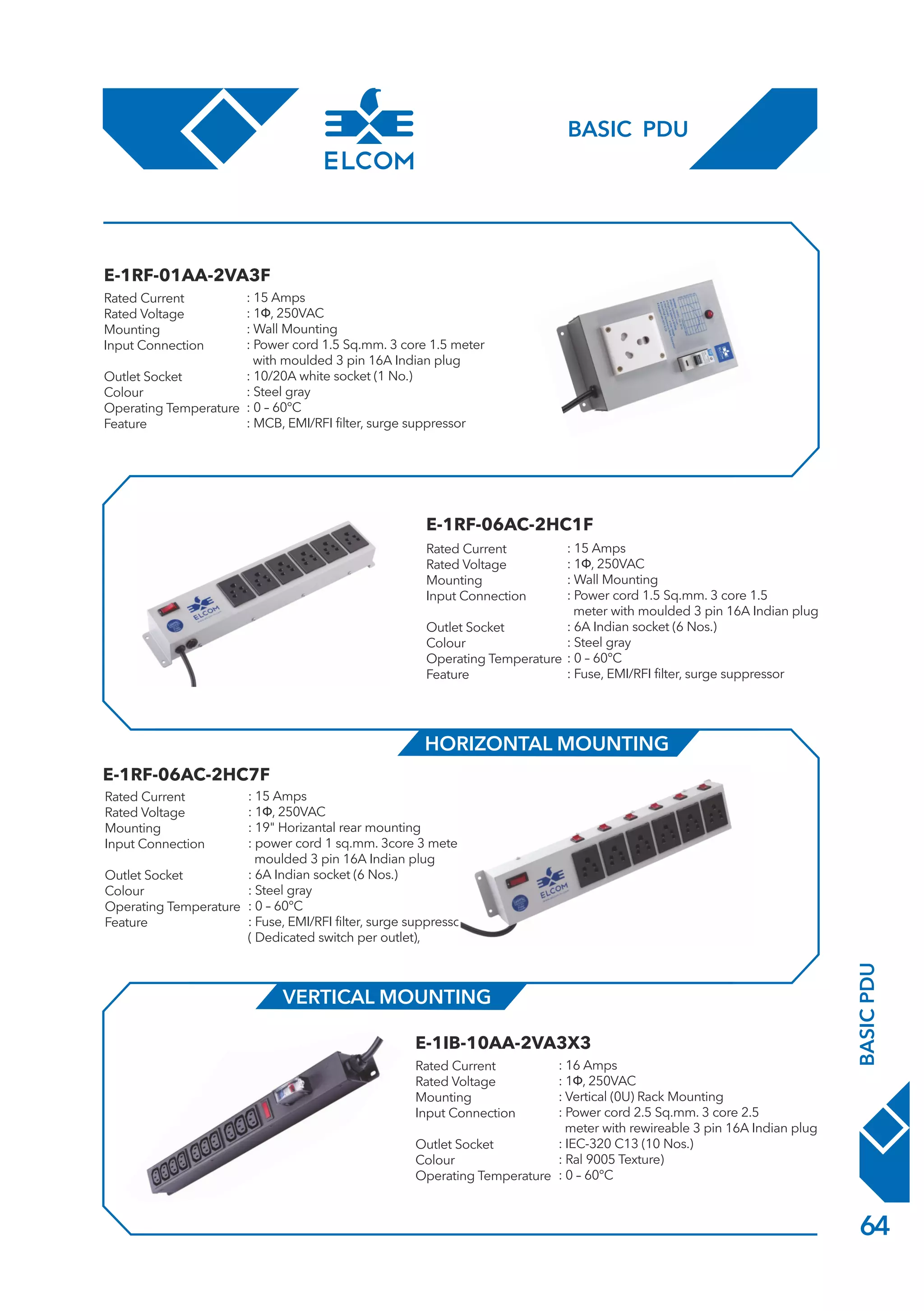 ELCOM INTERNATIONAL Product Family  2020
