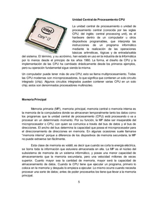 El computador y sus partes | DOCX