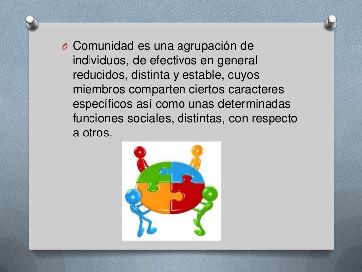 El Concepto de Comunidad