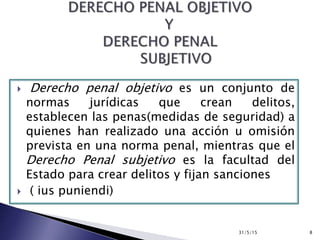 El concepto de Derecho Penal