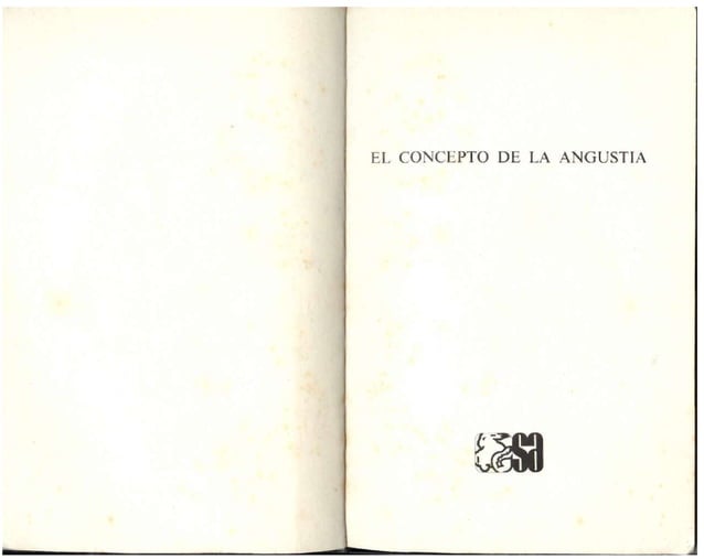 El concepto de la angustia kierkegaard soren pdf