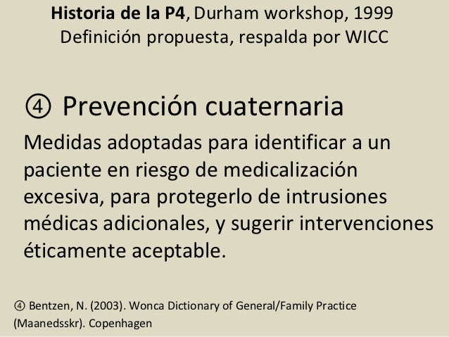 Resultado de imagen para prevención cuaternaria
