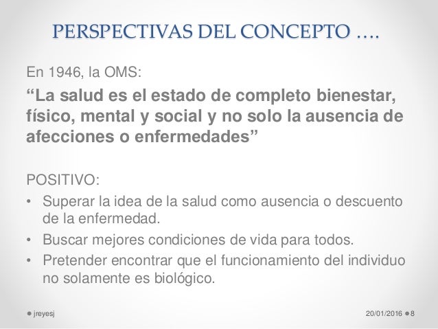 El concepto de salud enfermedad