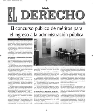 5. Especialización. Especialización de los órga-
nos técnicos encargados de ejecutar los procesos
de selección.
6. Imparci...