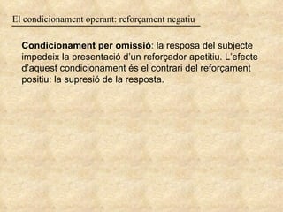El Condicionament Operant | PPT