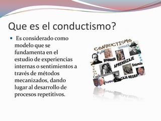 El conductismo 123344u | PPTX