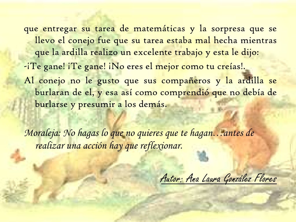 El conejo y la ardilla