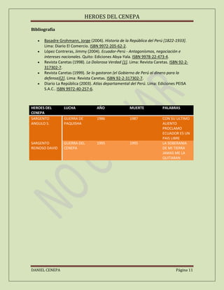 El conflicto del cenepa
