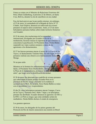 El conflicto del cenepa