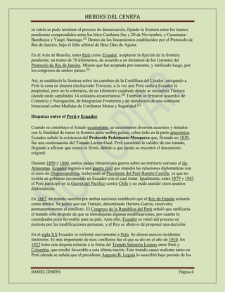 El conflicto del cenepa