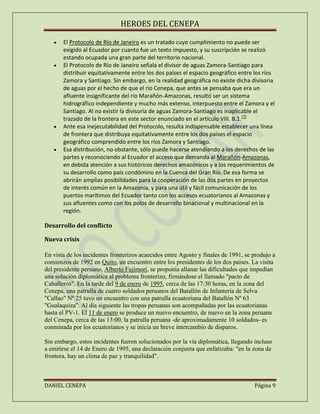 El conflicto del cenepa