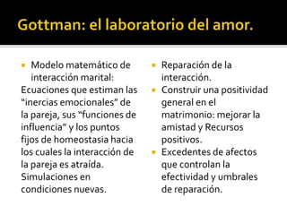 Esquema
Interpersonal Central
Evaluación
Subjetiva de
eventos en el
campo
Interacción con la
pareja
Esquema
Interpersonal
Central
Evaluación
Subjetiva de
eventos en el
campo
Evidencia
Evidencia
 