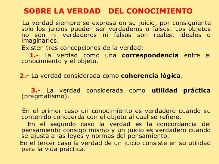 El conocimiento