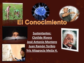 Sustentantes:
Clotilde Rivera
José Antonio Montero
Juan Ramón Toribio
Yris Altagracia Mejía H.

 