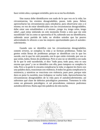 El conocimiento de si mismo | PDF