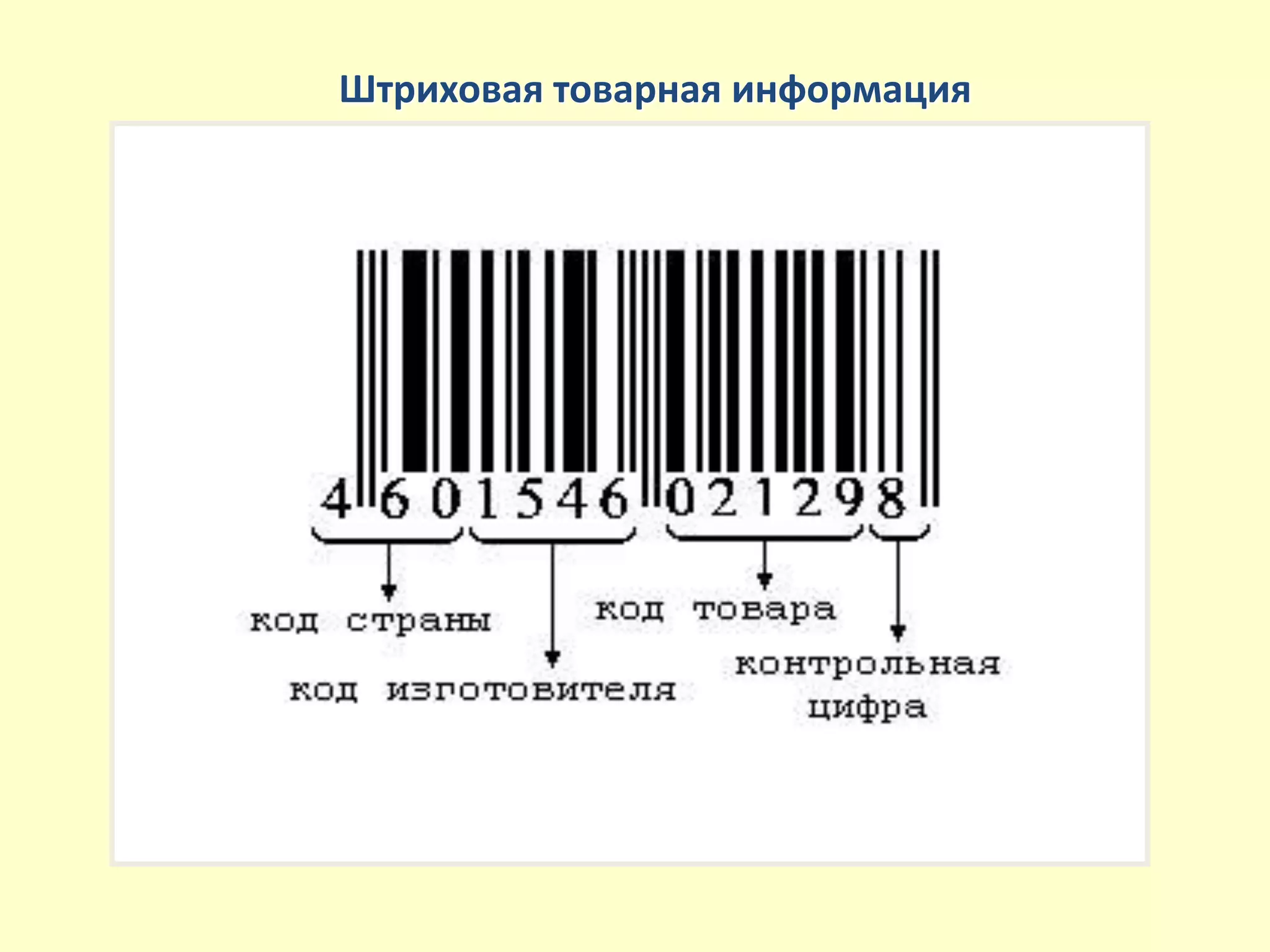 Штриховая товарная информация
 