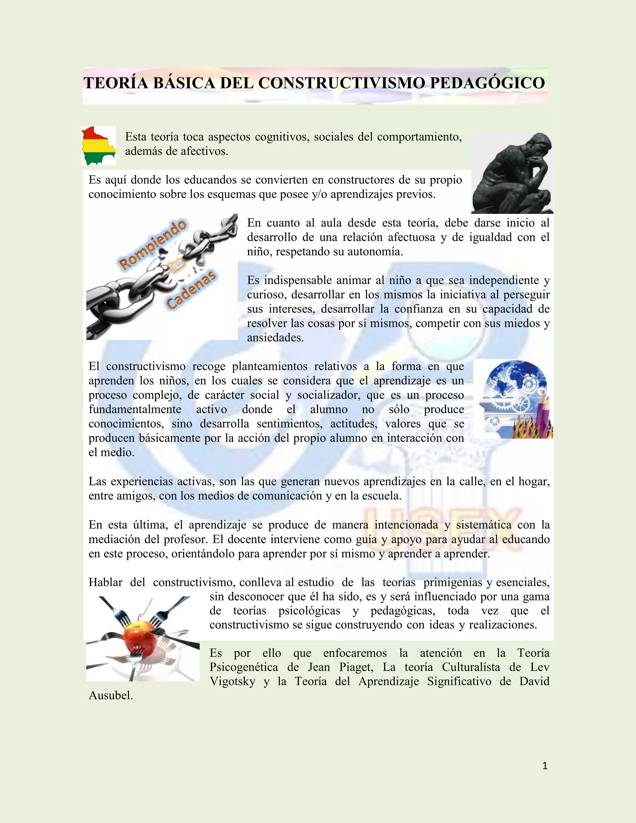 El constructivismo teorias y exponentes | PDF