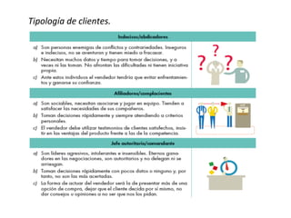 Tipología	
  de	
  clientes.	
  	
  	
  
 