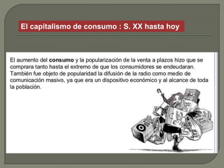 El capitalismo de consumo : S. XX hasta hoy
 