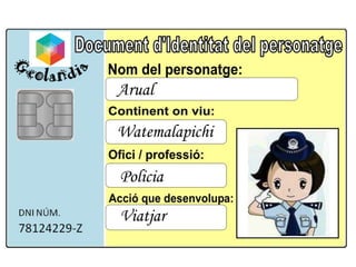 Arual
Watemalapichi
Policia
Viatjar
 