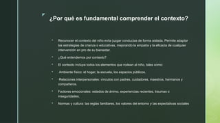 El impacto del contexto en el desarrollo integral de la primera ...