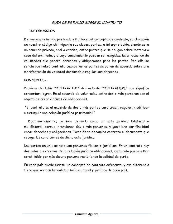 El contrato