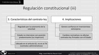 EL CONTRATO-LEY EN LA CONSTITUCIÓN DEL PERÚ - DIAPOSITIVAS - AUTOR JOSÉ ...