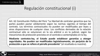 EL CONTRATO-LEY EN LA CONSTITUCIÓN DEL PERÚ - DIAPOSITIVAS - AUTOR JOSÉ ...