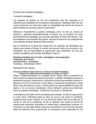 El control de la gestión estratégica | DOCX