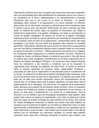 El control de la gestión estratégica | DOCX